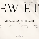New Eta — Modern Editorial Serif Font Family